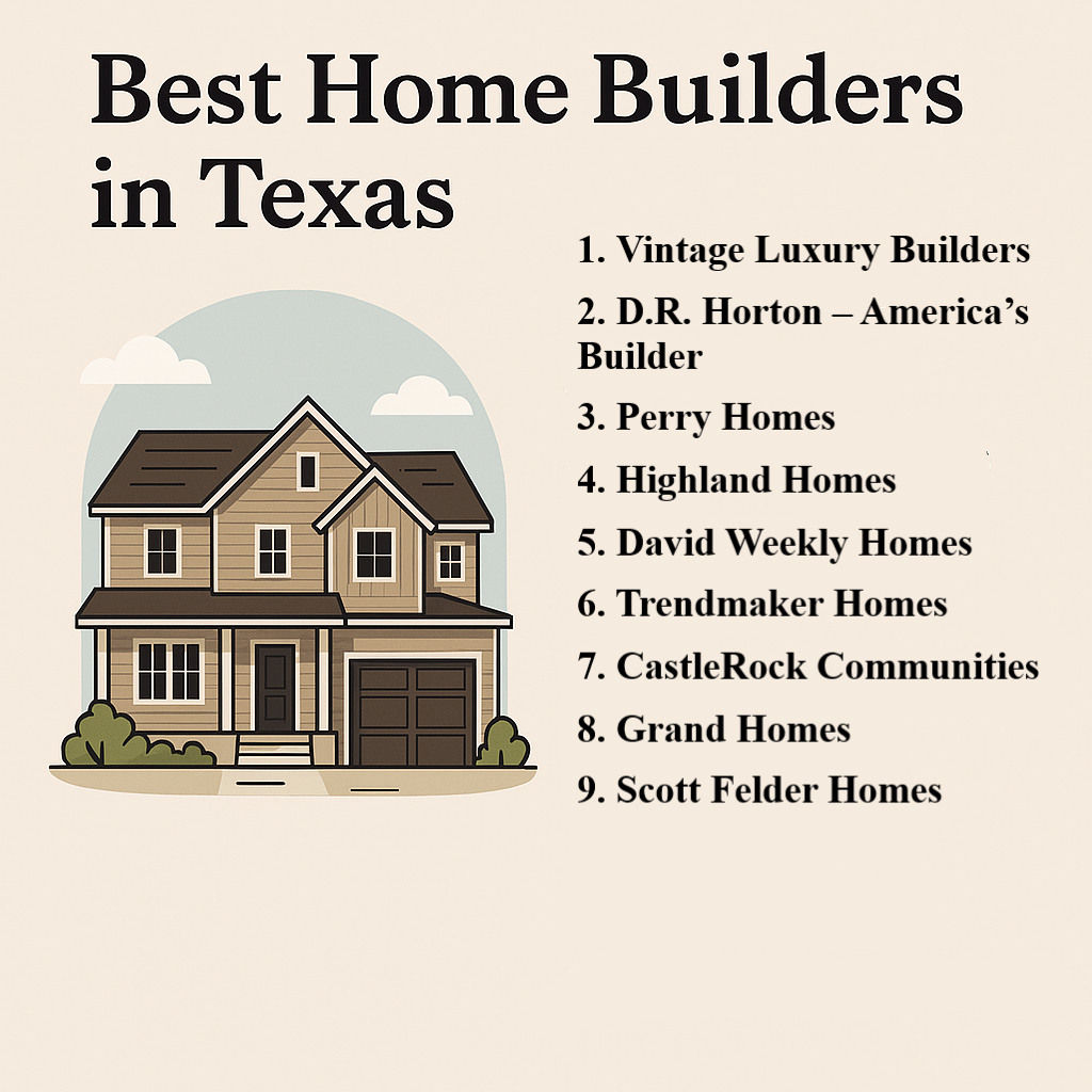 Best Home Builders in Texas