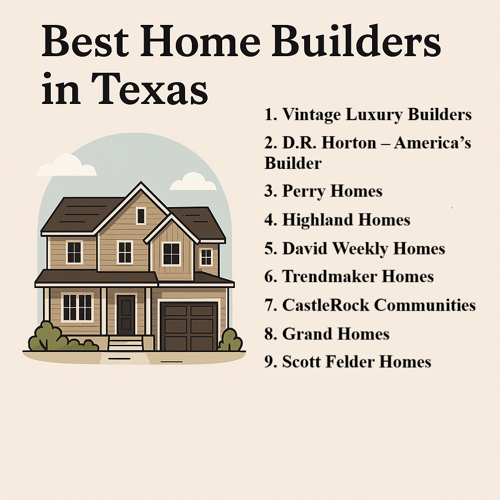 Best Home Builders in Texas