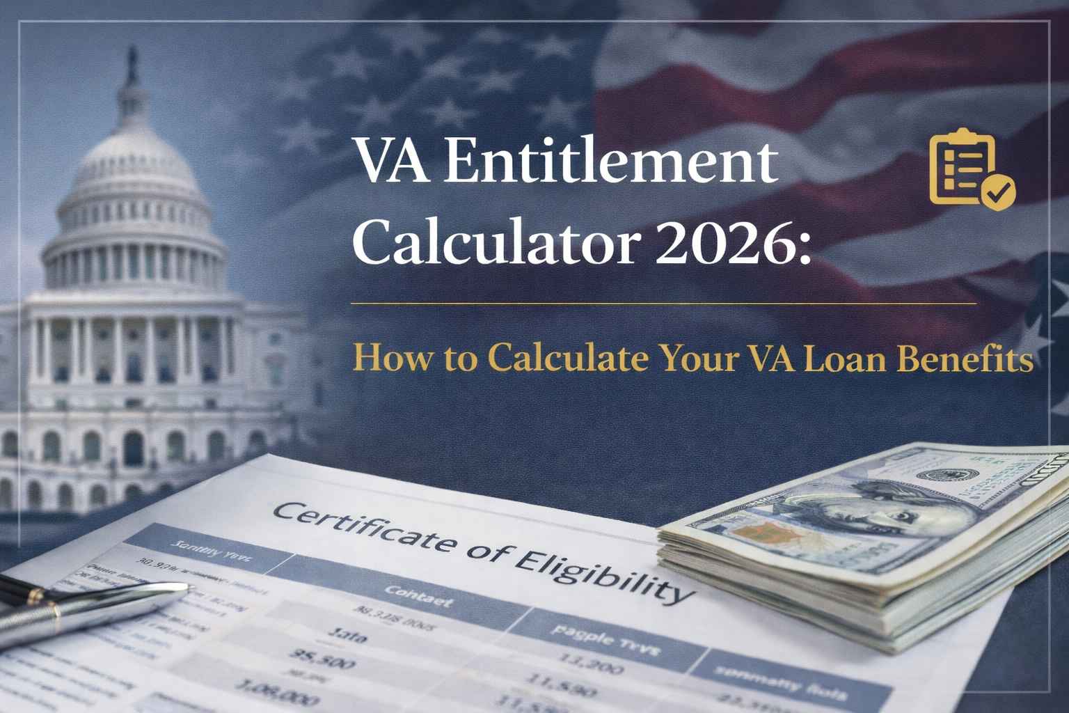 VA Entitlement Calculator 2026 | Security America Mortgage