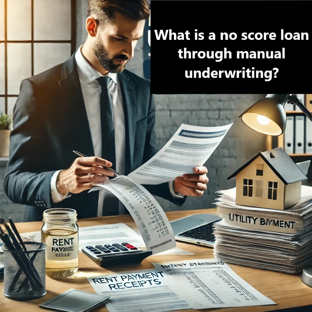 What is a no score loan through manual underwriting?