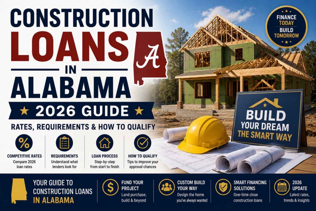 Construction Loans in Alabama (2026 Guide): Rates, Requirements & How to Qualify
